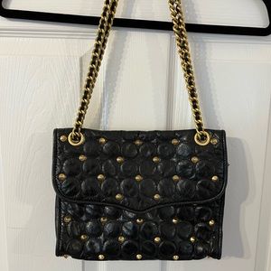 Rebecca Minkoff Black Studded Shoulder Bag